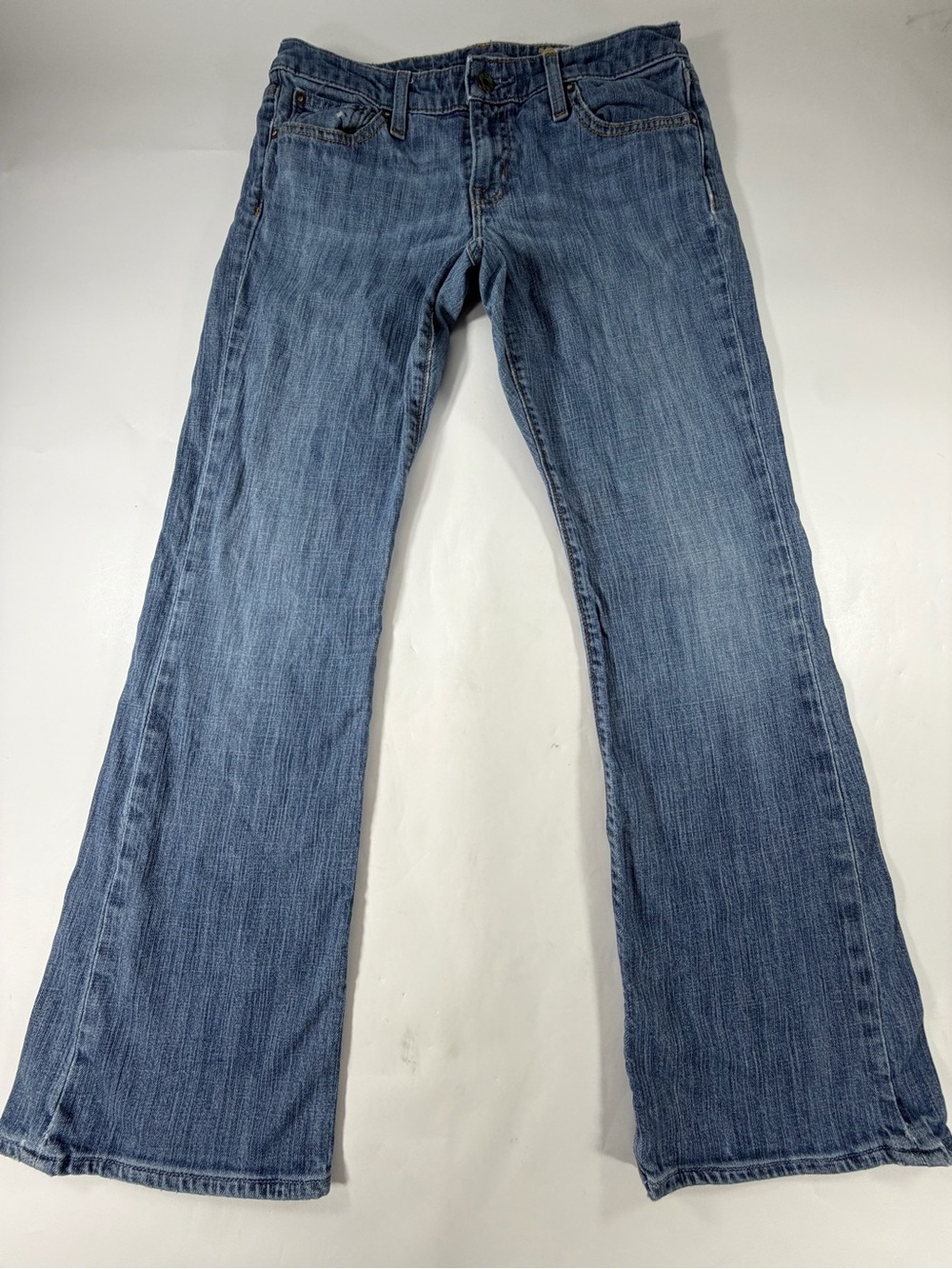 Gap Y2K Low Rise Flare Jeans Womens Size 6 Light Wash Stretch Denim Pants Ankle